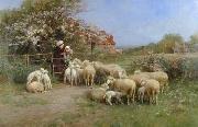 unknow artist Sheep 138 oil painting reproduction